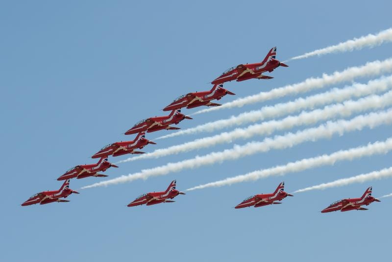 Akrobatska skupina “Red Arrows” Royal Air Forcea u posjeti Zračnoj bazi u Zemuniku Akrobatska skupina “Red Arrows” Royal Air Forcea u posjeti Zračnoj bazi u Zemuniku