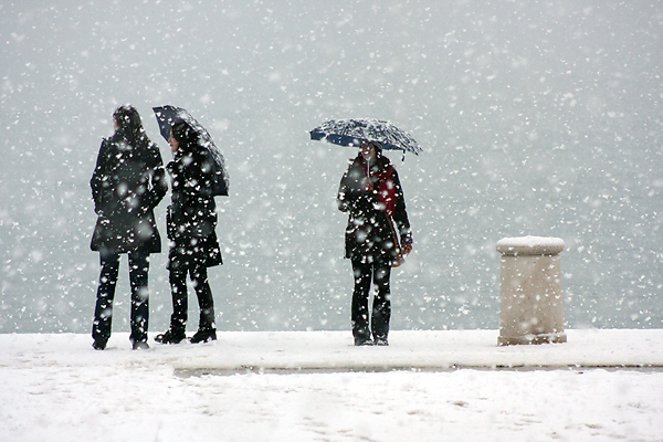 Snijeg u Zadru, 17. prosinca 2009, Foto: Saša Čuka