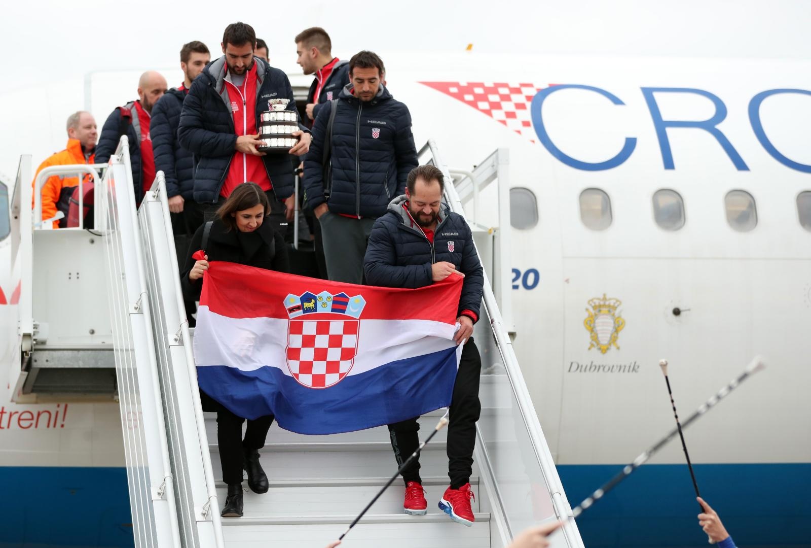 Davis Cup reprezentativci se vratili u Hrvatsku