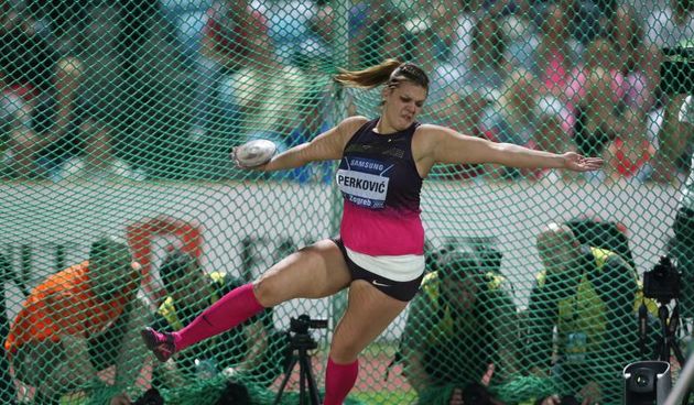 03.09.2013., Zagreb – IAAF world challenge Zagreb 2013. 63. Memorijal Borisa Hanzekovica na atletskom stadionu Mladost. Bacanje diska, Sandra Perkovic. Photo: Igor Kralj/PIXSELL