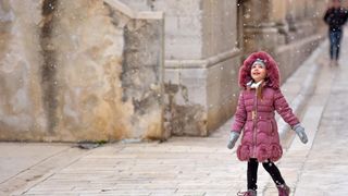 Prve snježne pahulje u Zadru