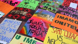 Održan je XV Zagreb Pride pod motom Još Hrvatska ni propala. Photo: PIXSELL Održan je XV Zagreb Pride pod motom Još Hrvatska ni propala. Photo: PIXSELL