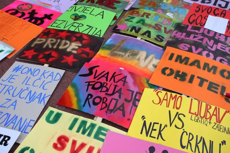 Održan je XV Zagreb Pride pod motom Još Hrvatska ni propala. Photo: PIXSELL Održan je XV Zagreb Pride pod motom Još Hrvatska ni propala. Photo: PIXSELL