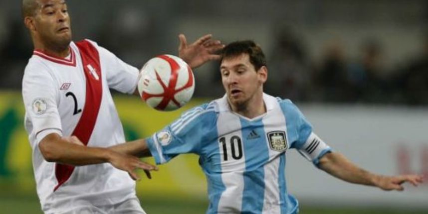 Peru – Argentina: Lionel Messi i Alberto Rodriguez, foto: AP Photo