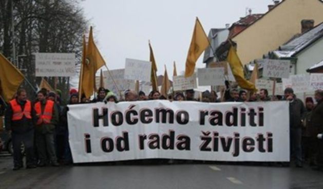 Radnici šalju poruke, foto: tportal.hr