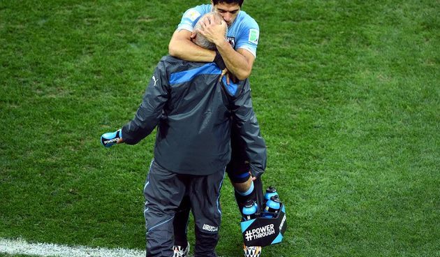 Zagrljaj Ferreire i Suareza, foto: eurosport