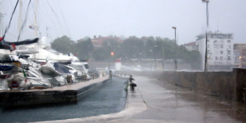 Subotnji potop u Zadru, Foto: Mladen Malik Subotnji potop u Zadru, Foto: Mladen Malik