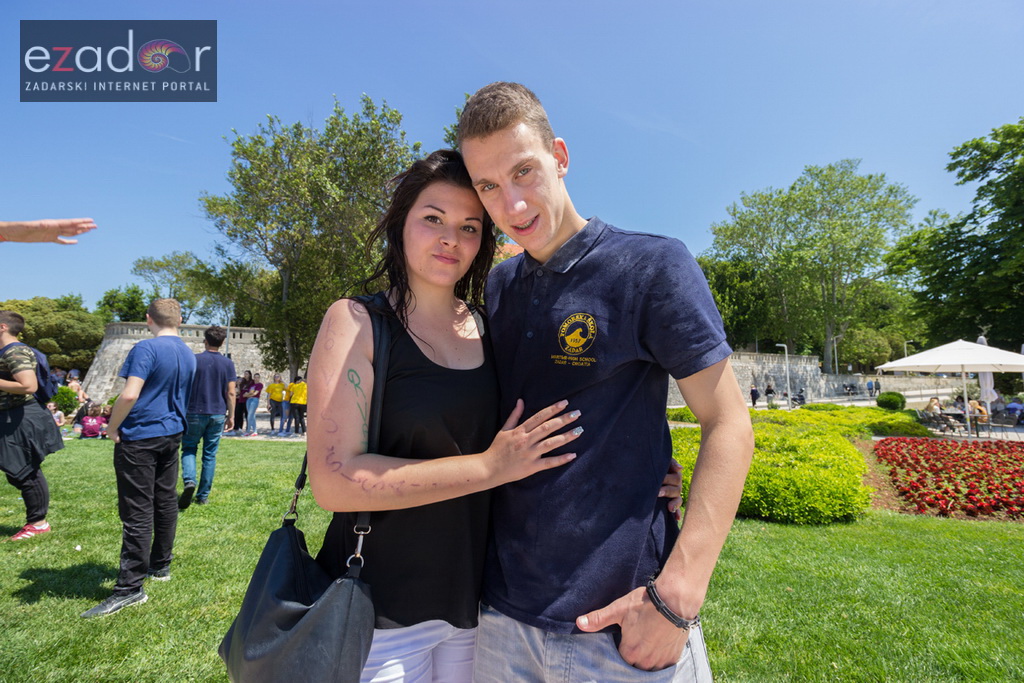 Ludijada zadarskih maturanata na Pozdravu suncu i Morskim orguljama