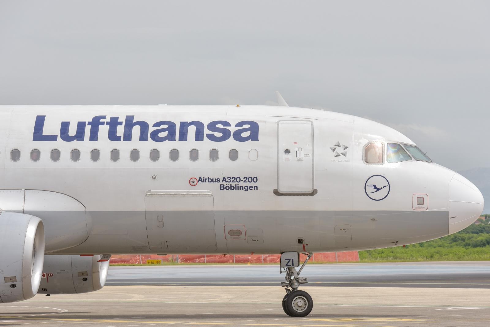 U zračnu luku Zadar svečano sletio prvi zrakoplov Lufthanse iz Frankfurta