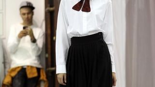 U sklopu tribine Moda osamdesetih – modni laboratorij za 21. stoljece odrzana odrzana modna revija Avangardna moda osamdesetih. Zvoncica Vuckovic. Photo: Robert Anic/PIXSELL