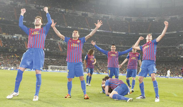 Slavlje Barcelona na Santiago Bernabeu, Foto: Marca.com