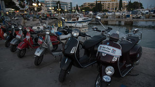Vespa World Days 2015: Prve vespe stigle u Biograd, foto: Vinko Pešić