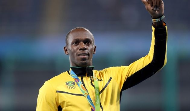Ceremonija dodjele medalja u disciplini 200 metara.Zlatnu medalju osvojio je Usain Bolt. Photo: Igor Kralj/PIXSELL