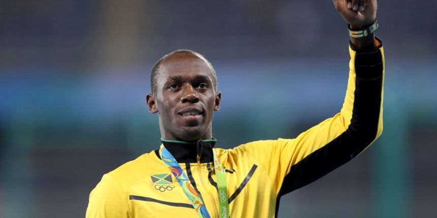 Ceremonija dodjele medalja u disciplini 200 metara.Zlatnu medalju osvojio je Usain Bolt. Photo: Igor Kralj/PIXSELL