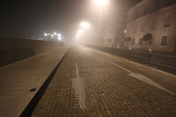 Zadarska večer u magli 8. veljače (foto:Saša Čuka)