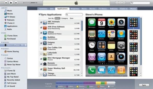 iTunes App store