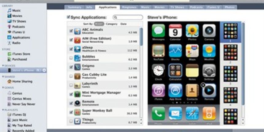 iTunes App store