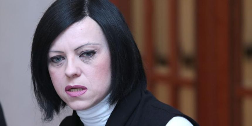 Zastupnica ORaH-a Mirela Holy odrzala je u Saboru konferenciju za medije. Photo: Patrik Macek/PIXSELL