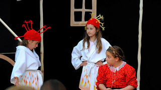 Polaznici dramsko lutkarske radionice Donatolina iz Kazališta lutaka Zadar gostovali su na ovogodišnjem Međunarodnom dječjem festivalu u Šibeniku sa predstavom “Šuma Striborova”, foto: Dino Bara Polaznici dramsko lutkarske radionice Donatolina iz Kazališta lutaka Zadar gostovali su na ovogodišnjem Međunarodnom dječjem festivalu u Šibeniku sa predstavom “Šuma Striborova”, foto: Dino Bara
