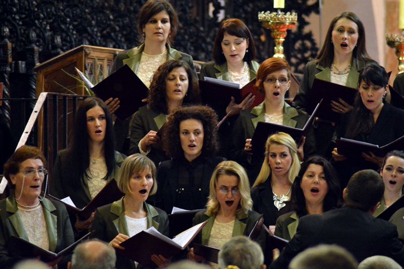 Obljetnički koncert HPGD Zoranić u katedrali, foto: I. Perinčić