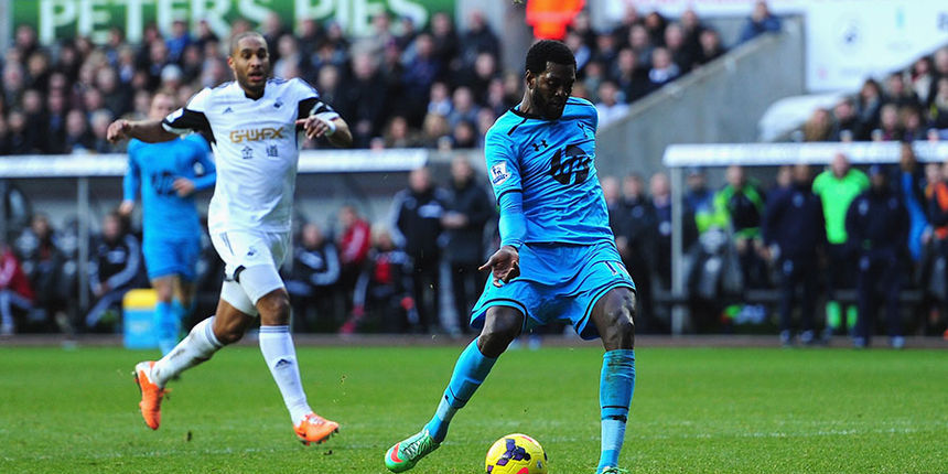 Emmanuel Adebayor, foto: premierleague.com Emmanuel Adebayor, foto: premierleague.com