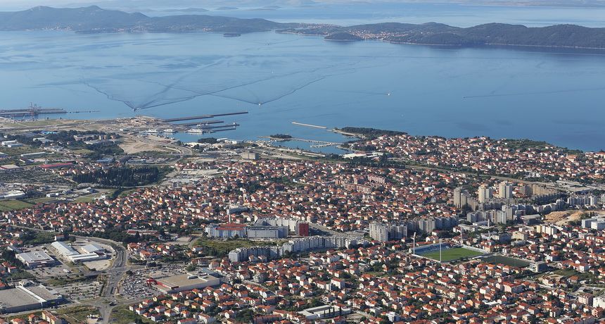 Zadar iz zraka, panorama Gaženica, Arbanasi, Bulevar, Stanovi Zadar iz zraka, panorama Gaženica, Arbanasi, Bulevar, Stanovi