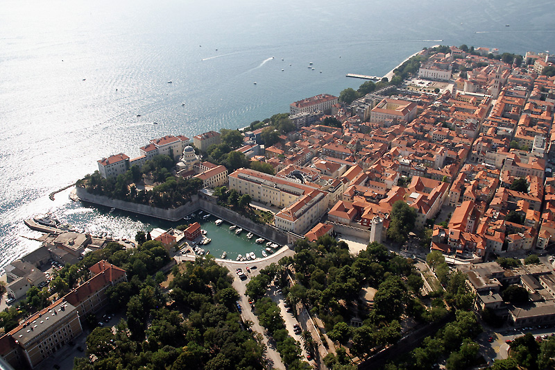 Zadar – Zračne snimke, Foša i Poluotok (foto: Marin Gospić)