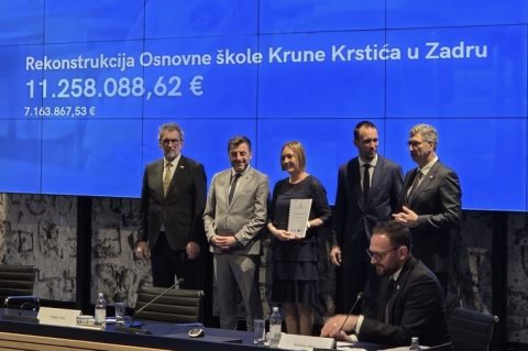 Rekonstrukcija i opremanje OŠ Krune Krstića: Erlić potpisao ugovor vrijedan 7.163.867,53 eura Rekonstrukcija i opremanje OŠ Krune Krstića: Erlić potpisao ugovor vrijedan 7.163.867,53 eura