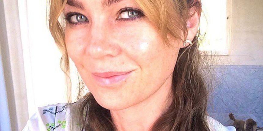 Ellen Pompeo wore a smoky eye look during the day. Source: Instagram user ellenpompeo Ellen Pompeo wore a smoky eye look during the day. Source: Instagram user ellenpompeo