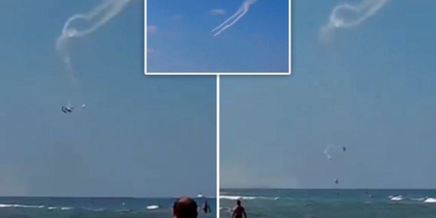 Avioni se sudarili iznad Jadrana, foto: www.dailymail.co.uk