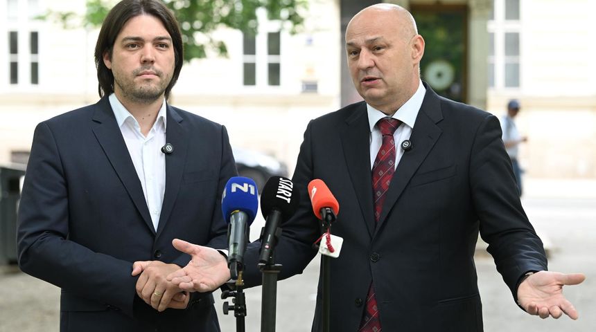 Predsjednik stranke Pravo i Pravda Mislav Kolakusic i Ivan Vilibor Sincic Predsjednik stranke Pravo i Pravda Mislav Kolakusic i Ivan Vilibor Sincic