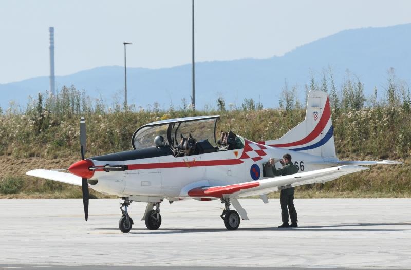 Krila Oluje se vratili u Hrvatsku nakon osvojene nagrade na vojnom aeromitingu RIAT. Photo: Davor VišnjićPIXSELL Krila Oluje se vratili u Hrvatsku nakon osvojene nagrade na vojnom aeromitingu RIAT. Photo: Davor VišnjićPIXSELL
