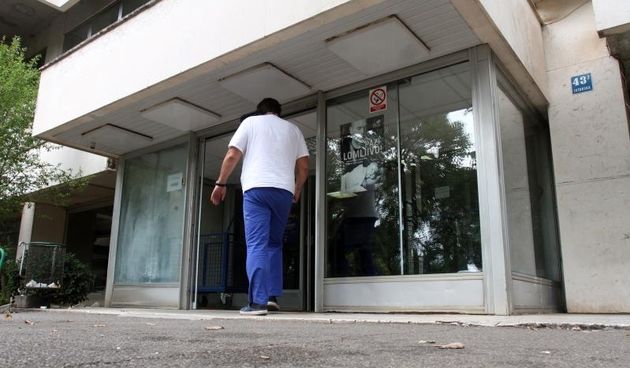 Ulaz u zgradu Djecje bolnice Kantrida. Photo: Goran Kovacic/PIXSELL