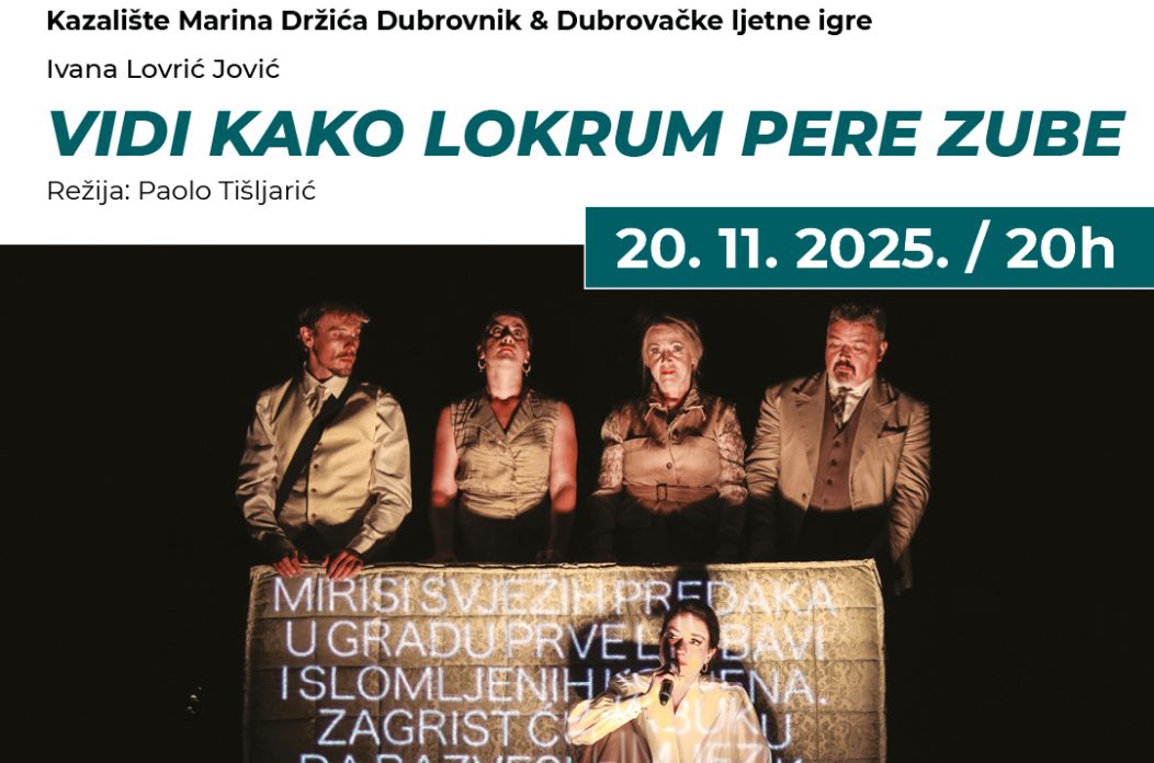 U HNK Zadar gostuju Dubrovčani s predstavom Vidi kako Lokrum pere zube