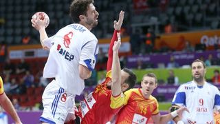 Doha, Katar – 24. svjetsko rukometno prvenstvo, 4. kolo, grupa B, Makedonija- Hrvatska. Photo: Goran Stanzl/PIXSELL