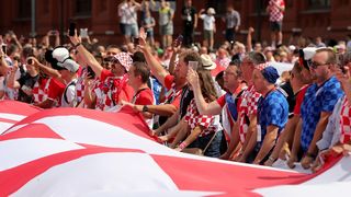 Hrvatski navijači okupirali centar Moskve!