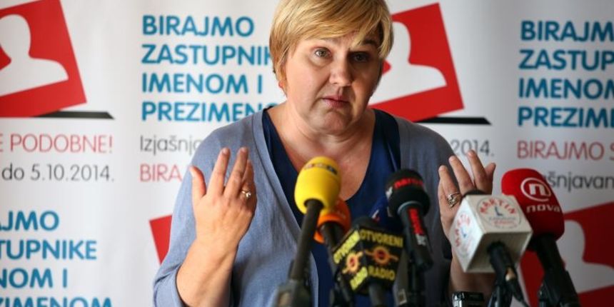 Zeljka Markic, predsjednica udruge. Photo: Robert Anic/PIXSELL Zeljka Markic, predsjednica udruge. Photo: Robert Anic/PIXSELL