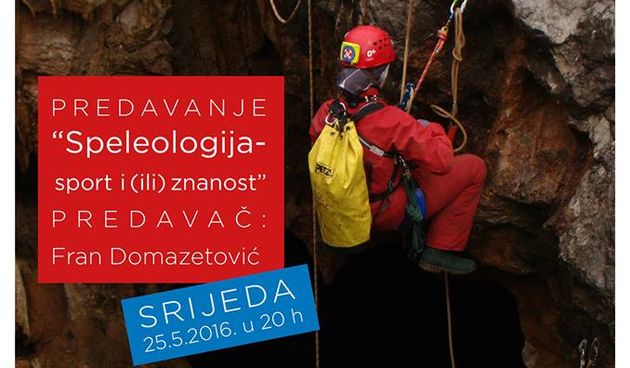 Društvena srijeda u PD Paklenica: Fran Domazetović o speleologiji