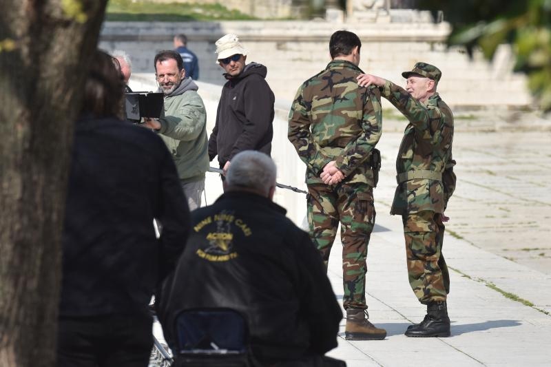 Snimanje scene iz filma “General” na zadarskom Forumu