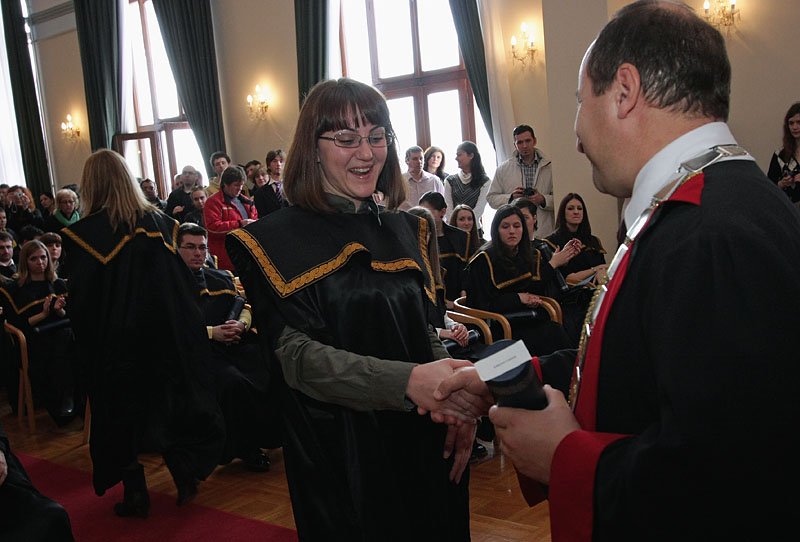 Promocija diplomiranih studenata, 7. ožujka 2009. (foto: Marin Gospić)