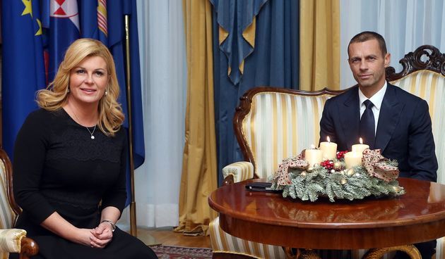 Kolinda Grabar Kitarović i Aleksander Čeferin