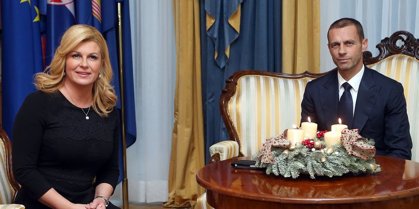 Kolinda Grabar Kitarović i Aleksander Čeferin