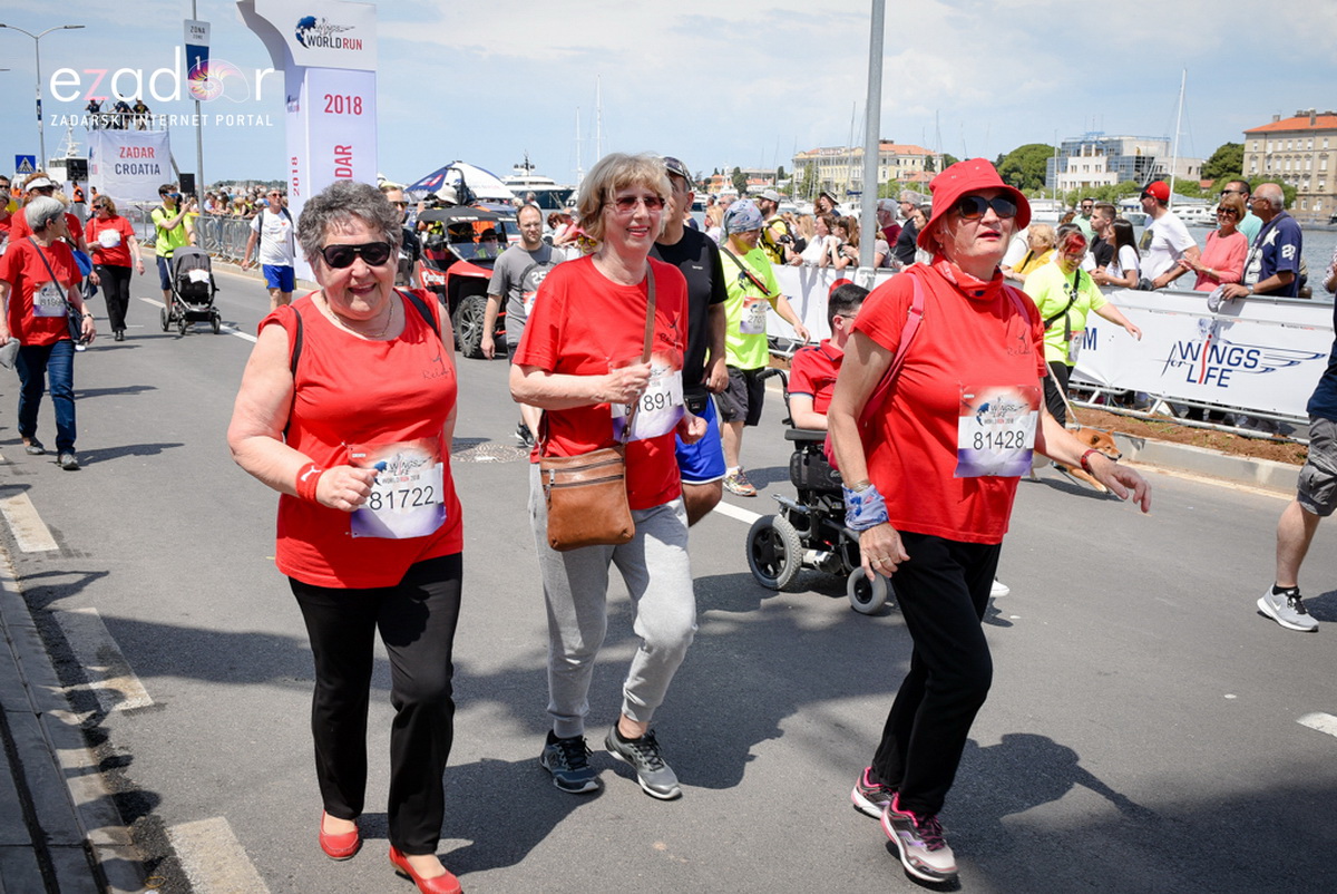 Start utrke Wings for Life World Run Zadar 2018.
