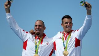 Rio de Janeiro, Brazil – Braća Sinkovic, Martin i Valent, osvajači su olimpijske zlatne medalje u utrci dvojaca na pariće.  Photo: Igor Kralj/PIXSELL
