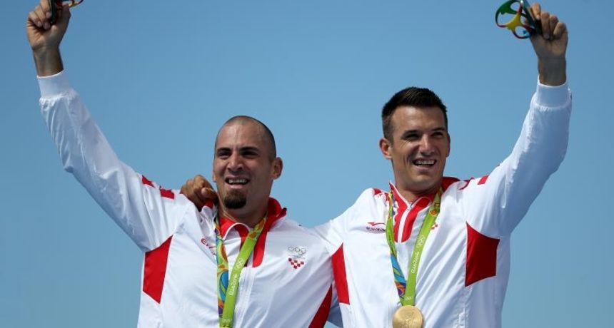 Rio de Janeiro, Brazil – Braća Sinkovic, Martin i Valent, osvajači su olimpijske zlatne medalje u utrci dvojaca na pariće. Photo: Igor Kralj/PIXSELL Rio de Janeiro, Brazil – Braća Sinkovic, Martin i Valent, osvajači su olimpijske zlatne medalje u utrci dvojaca na pariće. Photo: Igor Kralj/PIXSELL