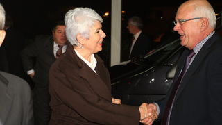 Zadar, 031111. 
Hotel Kolovare.
Predsjednica Vlade RH  Jadranka Kosor u drustvu svojih ministara Bozidara Kalmete, Petra Cobankovica, Jasena Mesica i Branka Bacica otvorila je 21. medjunarodnu manifestaciju vinogradara i vinara Sabatina 2011.
Na slici: Ja