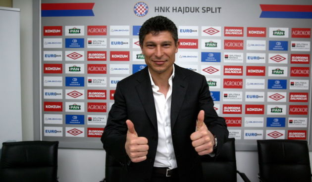 Split, 220312. Stadion HNK Hajduka u Poljudu.Posljednja press konferenica trenera HNK Hajduka Krasimira Balakova.Na fotografiji: Krasimir Balakov.Foto: Vladimir Dugandzic / CROPIX