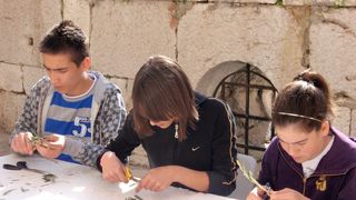 Radionica pletenja maslinovih grančica, foto: Karla Šorić Radionica pletenja maslinovih grančica, foto: Karla Šorić