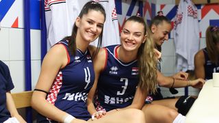 Zadar: Hrvatske i slovačke odbojkašice uoči utakmice Europskog prvenstva Zadar: Hrvatske i slovačke odbojkašice uoči utakmice Europskog prvenstva
