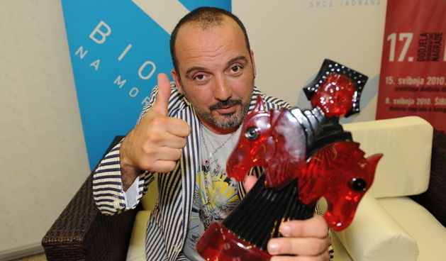 Biograd na moru, 150510
Cetvrta i posljednja vecer Porina u Biogradu na moru. 
Na slici: Toni Cetinski
Foto: Andrija Lucic / CROPIX